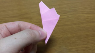 平面の桜の折り方手順7-3